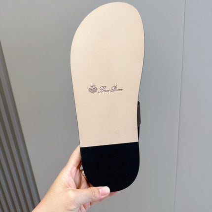 LP NAMA SANDAL DARK AEGEAN CALFSKIN