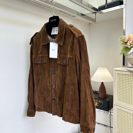 CELINE 26S SUEDE SAFARI JACKET 752