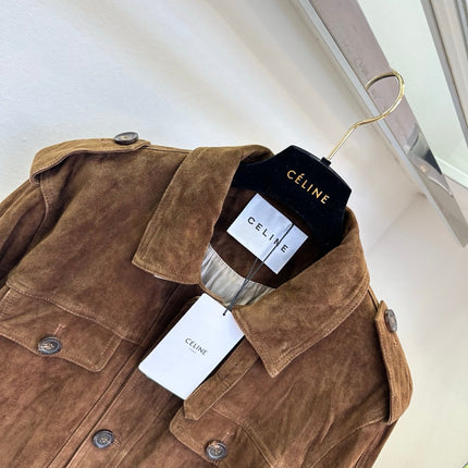 CELINE 26S SUEDE SAFARI JACKET 752