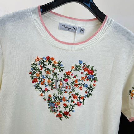 DIOR 26S SHORT-SLEEVED KNIT T-SHIRT 950