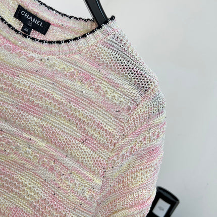 CHANEL 26S SHORT-SLEEVED KNIT SHIRT STYLE 1200