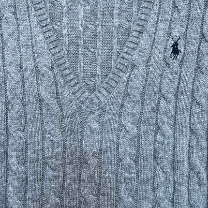 RALPH LAUREN 26S V-NECK CABLE-KNIT SWEATER 561