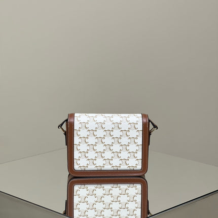 CLASSIQUE TRIOMPHE 22 CALFSKIN WHITE BROWN