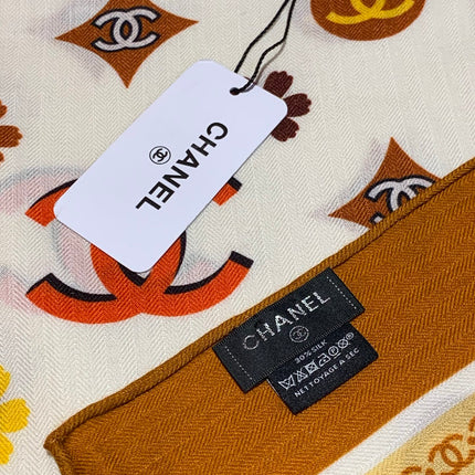 CHANEL 25S SCARF 140 IN CASHMERE 931508