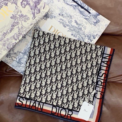 DIOR 26S SCARF 140 IN CASHMERE AND SILK 433906