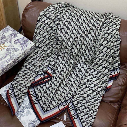 DIOR 26S SCARF 140 IN CASHMERE AND SILK 433906