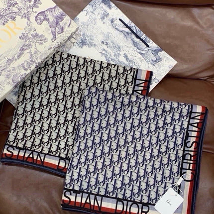 DIOR 26S SCARF 140 IN CASHMERE AND SILK 433906