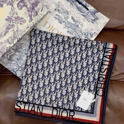 DIOR 26S SCARF 140 IN CASHMERE AND SILK 433907