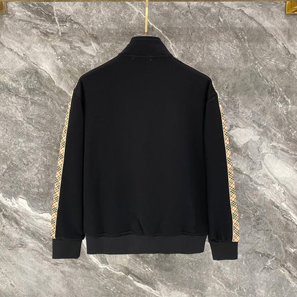 BURBERRY 26S CHECK-TRIM ZIP-UP TRACKSUIT 482