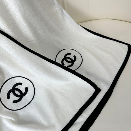 LONG SCARF 200 CM IN WHITE CASHMERE AND SILK 396410