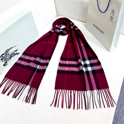BURBERRY 26S SCARF 168 IN CASHMERE 513376