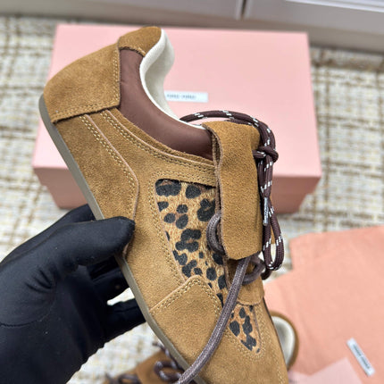 MIUMIU 26S SNEAKERS IN DARK BROWN SUEDE 01