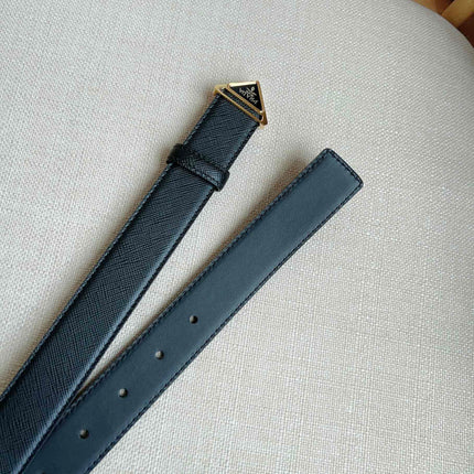 PRADA 25S BELT 30 MM IN BLACK CALFSKIN 595009