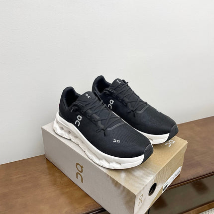 LOEWE 26S CLOUDTILT SNEAKER IN BLACK AND WHITE RECYCLED POLYESTER