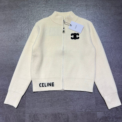 CELINE 26S ZIP-UP KNIT CARDIGAN 620