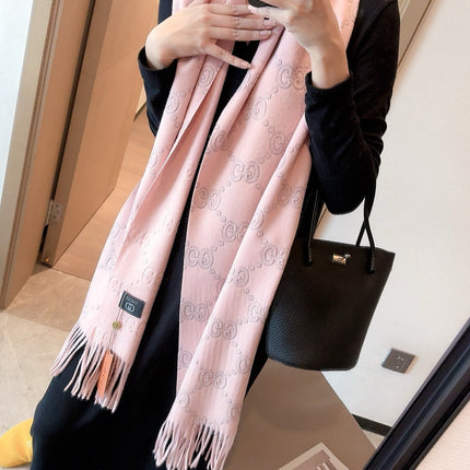 SCARF IN LIGHT PINK CASHMERE 405596