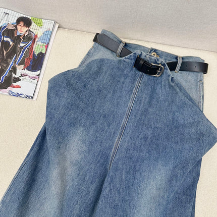 Loewe 25 Straight Jeans Blue Denim Cotton