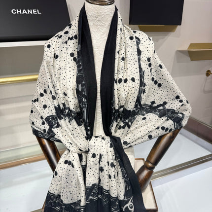 CHANEL 26S SCARF 200 IN CASHMERE 509238