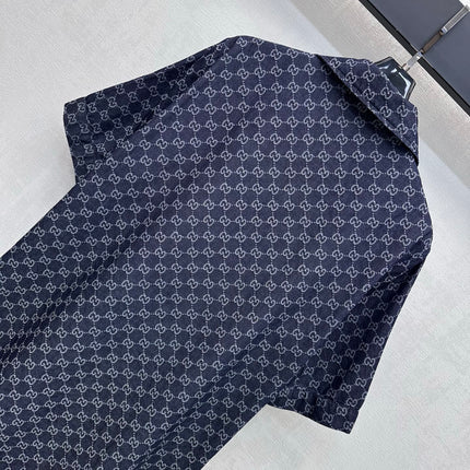 GUCCI 26S SHORT-SLEEVE MONOGRAM SHIRT 394