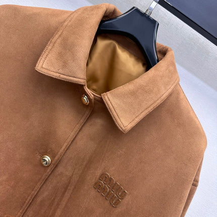 MIUMIU 26S SUEDE NAPPA LEATHER JACKET 1562