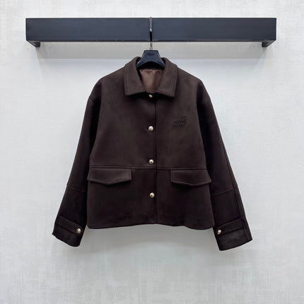 MIUMIU 26S SUEDE NAPPA LEATHER JACKET 1561