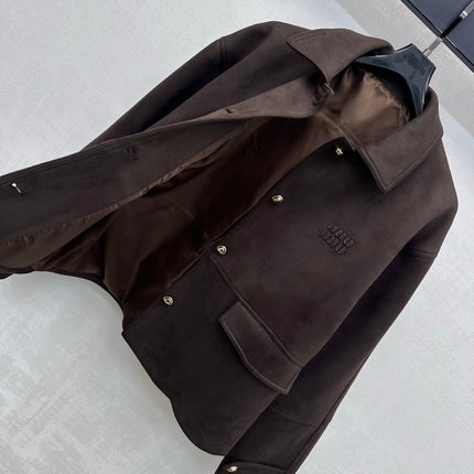 MIUMIU 26S SUEDE NAPPA LEATHER JACKET 1561