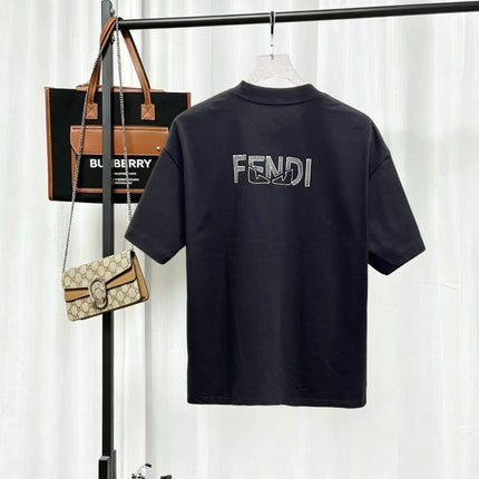 FENDI 26S SHORT-SLEEVE CREWNECK T-SHIRT 575