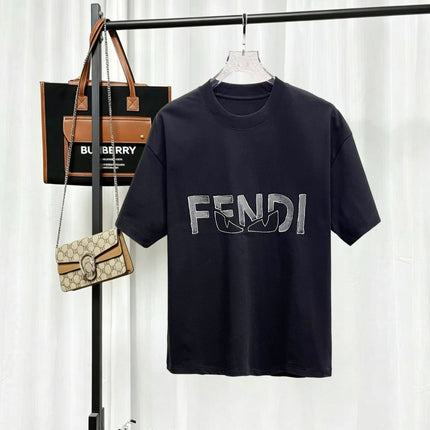 FENDI 26S SHORT-SLEEVE CREWNECK T-SHIRT 575