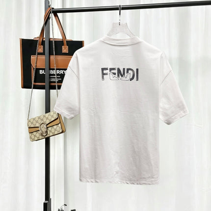 FENDI 26S SHORT-SLEEVE CREWNECK T-SHIRT 576