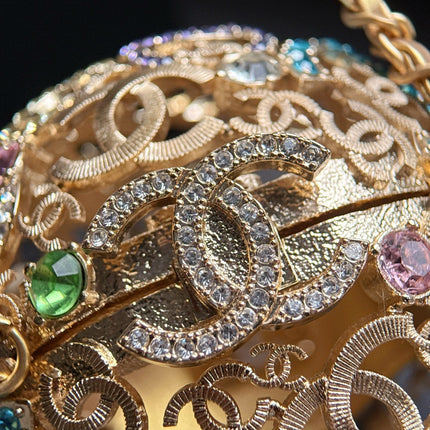 CHANEL 26S MINI SPHERICAL BAG IN MULTICOLOR CRYSTAL-EMBELLISHED