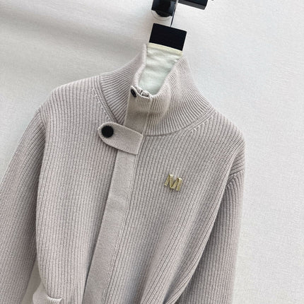 MAX MARA 25S STAND COLLAR CARDIGAN COAT 035