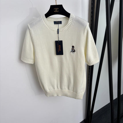 RALPH LAUREN 26S SHORT-SLEEVE CREW-NECK SWEATER 683