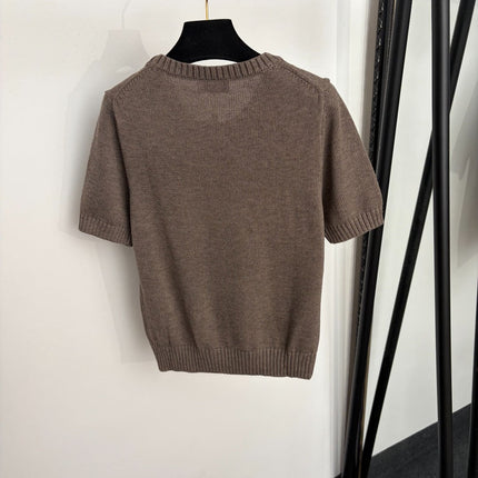 RALPH LAUREN 26S SHORT-SLEEVE CREW-NECK SWEATER 666