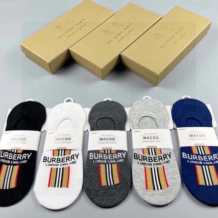 BURBERRY 26S NO-SHOW SOCKS 226954 (1 BOX)