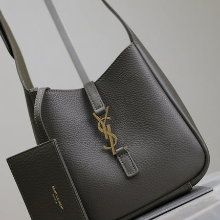 YSL 25S LE 5 À 7 BAG 16 IN LIGHT MUSK GRAINED CALFSKIN GOLD HARDWARE