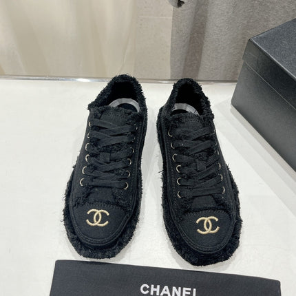 CC SNEAKER BLACK DENIM FABRIC