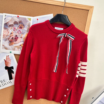 THOM 26S ROUND-NECK KNIT SWEATER 298