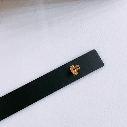 DIOR 25S BELT 25 MM IN BLACK CALFSKIN 561823