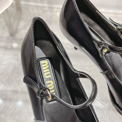 Slingback Shoes Black Beads