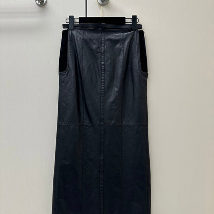 HERMES 26S LEATHER SKIRT 860