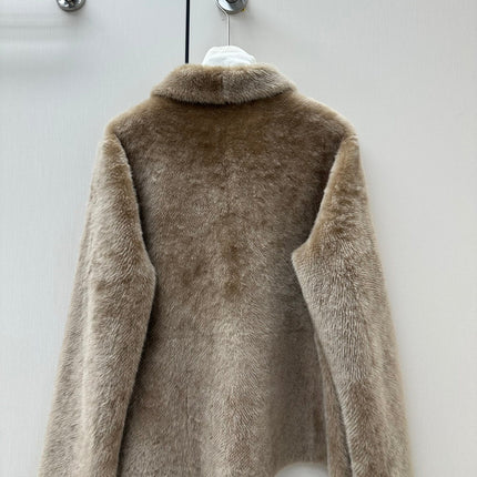 CELINE 26S ZIP-UP FUR JACKET 579