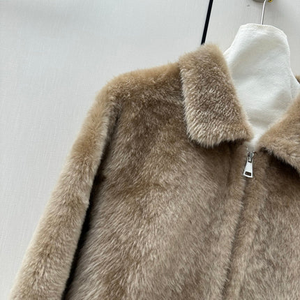 CELINE 26S ZIP-UP FUR JACKET 579